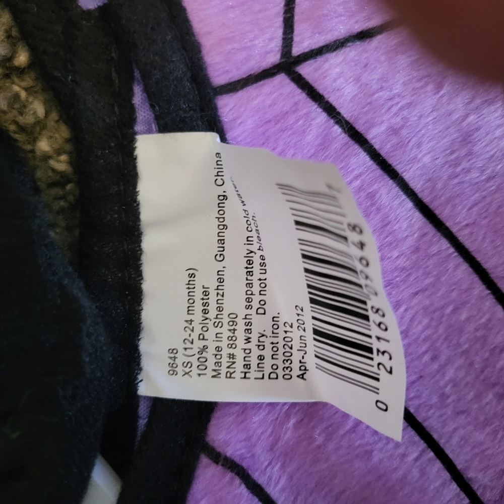 BOO TOYS R US NWT SPIDER COSTUME. 18 TO 24 MONTH NWT 🏷 - Picture 5 of 9